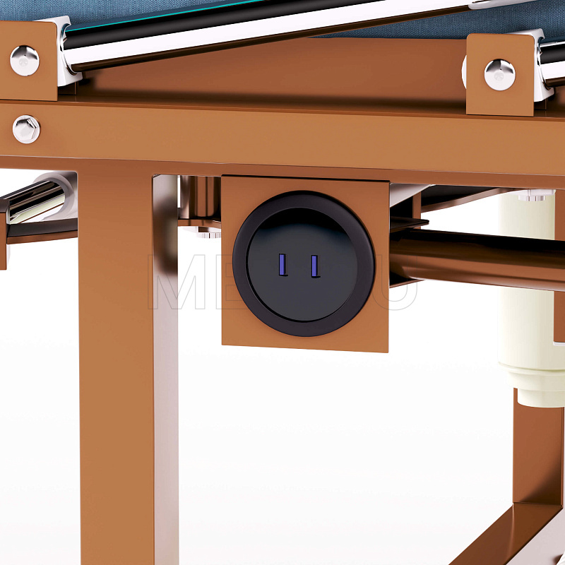 MET РЕВЕЛ НЬЮ (REVEL NEW) Медицинская кровать для лежачих больных с  USB, электрорегулировками, переворотом и туалетом (с матрасом) MET